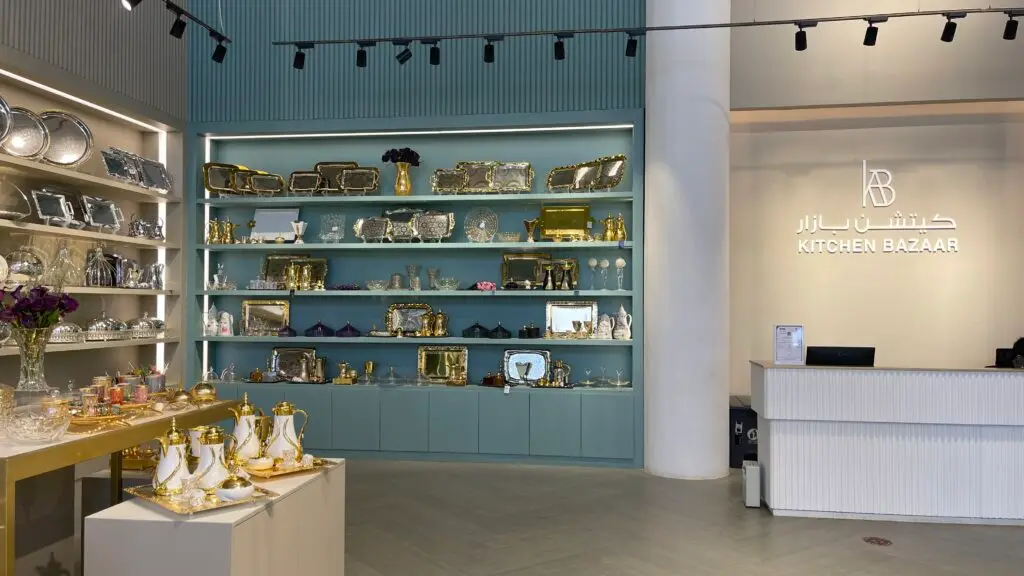Premium kitchen showroom finishes Saudi Arabia