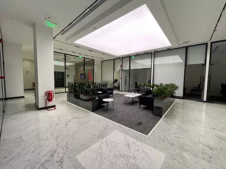 Completed open office workstation fit-out by ArchSkills Riyadh Saudi Arabia